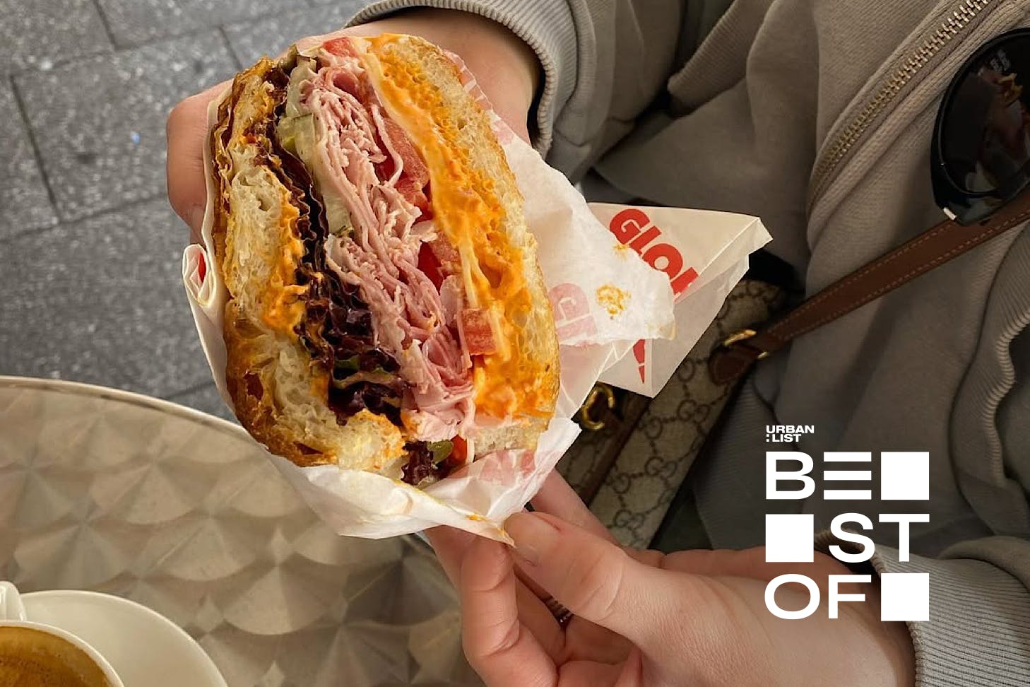 Somebody covets a stacked sandwich from Gloria's.